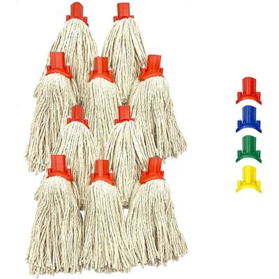 TDBS THE DUSTPAN AND BRUSH STORE - Cotton Mop Heads - Red TDBS THE DUSTPAN AND BRUSH STORE - Cotton Mop Heads - Red