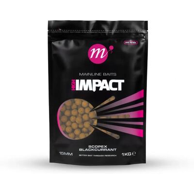 Mainline - Hi Impact Shelf Life - Scopex Blackcurrant - Boilie Mainline - Hi Impact Shelf Life - Scopex Blackcurrant - Boilie