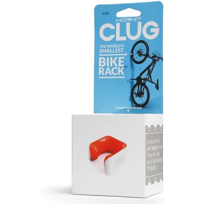 Support de vélo hybride MTB Hornit Clug Blanc/Orange - Rangement pour vélos - Publicité Support de vélo hybride MTB Hornit Clug Blanc/Orange - Rangement pour vélos - Publicité