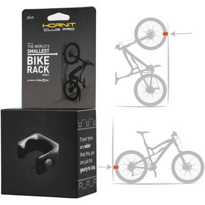 Hornit Hornit CLUG PRO Plus Support Vélo - 2.75" - 3.2" Noir - Supports pour vélos - Publicité Hornit Hornit CLUG PRO Plus Support Vélo - 2.75" - 3.2" Noir - Supports pour vélos - Publicité