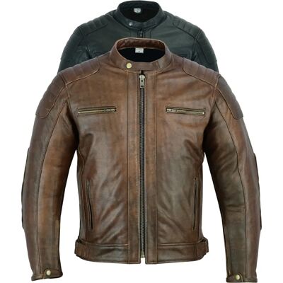 Texpeed - Leather Motorbike Jacket - XL - Veste - Publicité Texpeed - Leather Motorbike Jacket - XL - Veste - Publicité