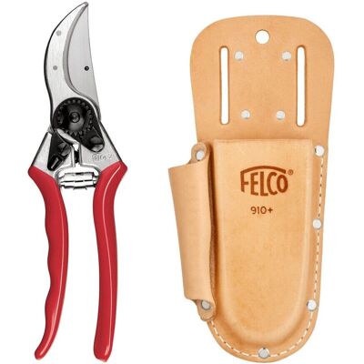 Felco - Model 2 - Red - Leather Plus Holster - Pruning shears Felco - Model 2 - Red - Leather Plus Holster - Pruning shears