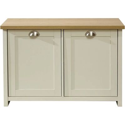GFW Lancaster Cream Oak Shoe Storage - Shoe Cabinet GFW Lancaster Cream Oak Shoe Storage - Shoe Cabinet