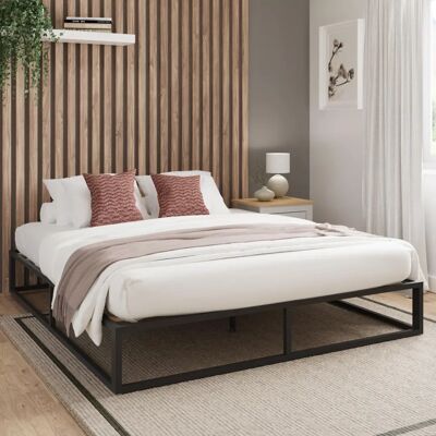 GFW Loft Platform Bed 4ft6 Double Metal Frame - Bed Frame GFW Loft Platform Bed 4ft6 Double Metal Frame - Bed Frame