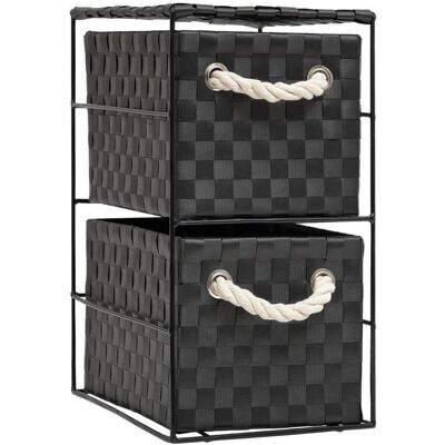 Arpan - 2 Drawer Storage Cabinet - Black - Storage Cabinet Arpan - 2 Drawer Storage Cabinet - Black - Storage Cabinet