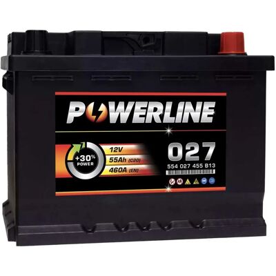Powerline Battery Ssangyong Tivoli XLV 55Ah - Battery Powerline Battery Ssangyong Tivoli XLV 55Ah - Battery