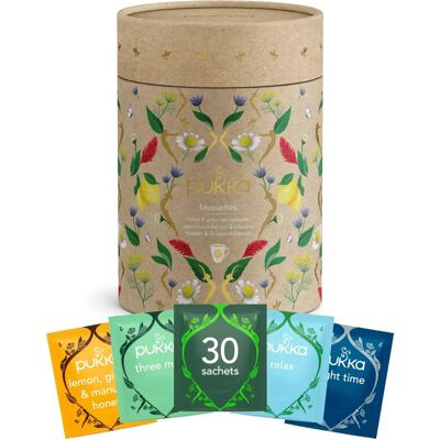 Assortiment de Thés Bio Pukka - 30 Sachets - Publicité Assortiment de Thés Bio Pukka - 30 Sachets - Publicité