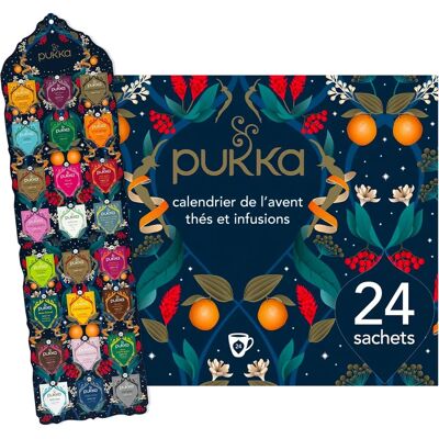 Calendrier de l'Avent de Thés et Infusions Bio Pukka - Calendrier - Publicité Calendrier de l'Avent de Thés et Infusions Bio Pukka - Calendrier - Publicité