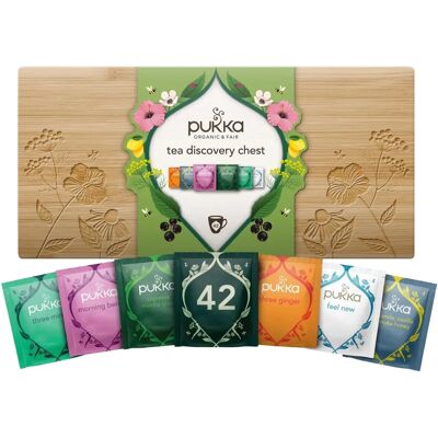 Coffret de Thés et Infusions Bio Pukka - 42 Sachets - Publicité Coffret de Thés et Infusions Bio Pukka - 42 Sachets - Publicité