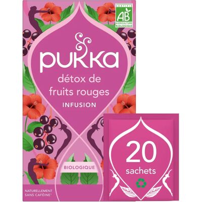 Thé détox aux fruits rouges bio Pukka - Publicité Thé détox aux fruits rouges bio Pukka - Publicité