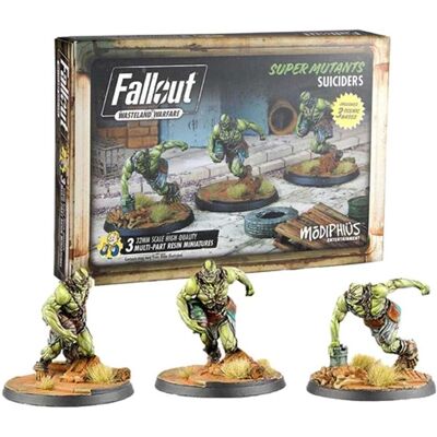 Modiphius Fallout: Wasteland Warfare - Super Mutants: Suiciders - Brädspel Modiphius Fallout: Wasteland Warfare - Super Mutants: Suiciders - Brädspel