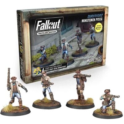 Modiphius Fallout: Wasteland Warfare - Ocalali: Minutemen Posse - Gra planszowa Modiphius Fallout: Wasteland Warfare - Ocalali: Minutemen Posse - Gra planszowa