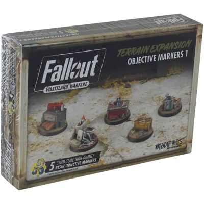 MODIPHIUS Fallout: Wasteland Warfare Terrain Expansion - Objective Markers MODIPHIUS Fallout: Wasteland Warfare Terrain Expansion - Objective Markers