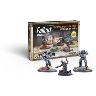 MODIPHIUS Fallout Wasteland Warfare Bractwo Stali: Zamówienie Tarczy - Rozszerzenie gry figurkami MODIPHIUS Fallout Wasteland Warfare Bractwo Stali: Zamówienie Tarczy - Rozszerzenie gry figurkami