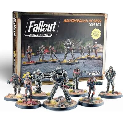 Modiphius Fallout Wasteland Warfare Brotherhood Of Steel Kernbox - Brettspiel & Zubehör Modiphius Fallout Wasteland Warfare Brotherhood Of Steel Kernbox - Brettspiel & Zubehör
