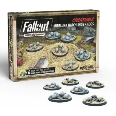 Modiphius Fallout Wasteland Warfare Wezens: Mirelurk Jongen + Eieren - Spelaccessoire Modiphius Fallout Wasteland Warfare Wezens: Mirelurk Jongen + Eieren - Spelaccessoire