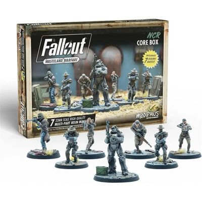 Modiphius Fallout: Wasteland Warfare - NCR Jádro Box - Miniatury pro role-playing hry Modiphius Fallout: Wasteland Warfare - NCR Jádro Box - Miniatury pro role-playing hry