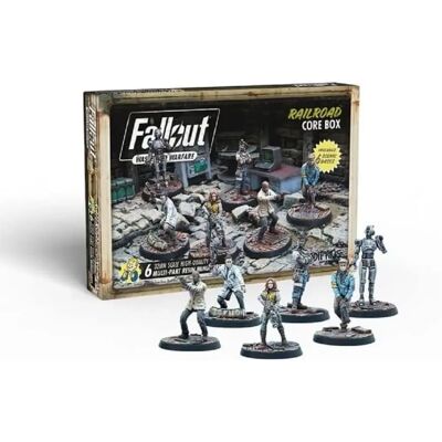 Modiphius Railroad Core Box - Fallout Wasteland Warfare - Miniatures Modiphius Railroad Core Box - Fallout Wasteland Warfare - Miniatures