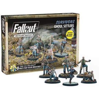 Modiphius Fallout Wasteland Warfare Ocalali Ghouls - Figurki Modiphius Fallout Wasteland Warfare Ocalali Ghouls - Figurki