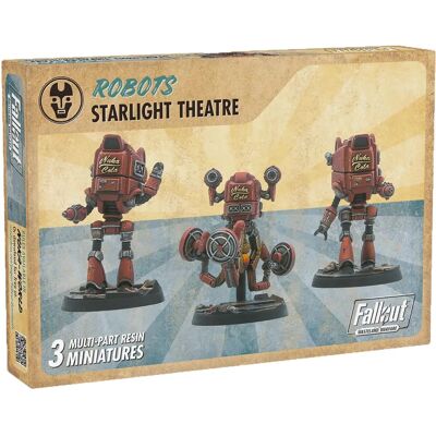 MODIPHIUS Fallout Wasteland Warfare Roboty Personel Teatru Starlight - Rozszerzenie Gry Figur MODIPHIUS Fallout Wasteland Warfare Roboty Personel Teatru Starlight - Rozszerzenie Gry Figur