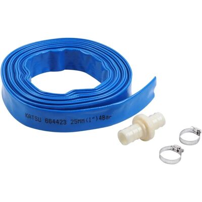 KATSU - Layflat Discharge Hose - 10m - 25mm - Hose - Publicité KATSU - Layflat Discharge Hose - 10m - 25mm - Hose - Publicité