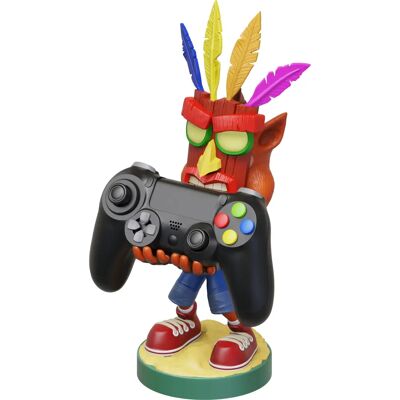 Exquisite Gaming Cable Guys - Phone & Controller Holder - Crash Bandicoot - Crash Aku Aku - Phone & Exquisite Gaming Cable Guys - Phone & Controller Holder - Crash Bandicoot - Crash Aku Aku - Phone &