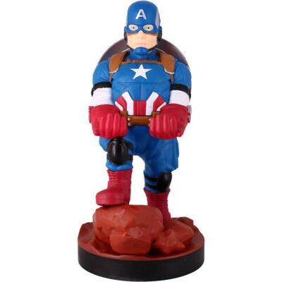 Exquisite Gaming Cable Guys - Suport pentru telefon și controler - Marvel Captain America Exquisite Gaming Cable Guys - Suport pentru telefon și controler - Marvel Captain America
