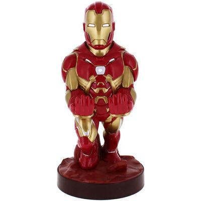 Exquisite Gaming Cable Guys - Suporte para telefone e controlador - Marvel Iron Man - Telefone & Exquisite Gaming Cable Guys - Suporte para telefone e controlador - Marvel Iron Man - Telefone &