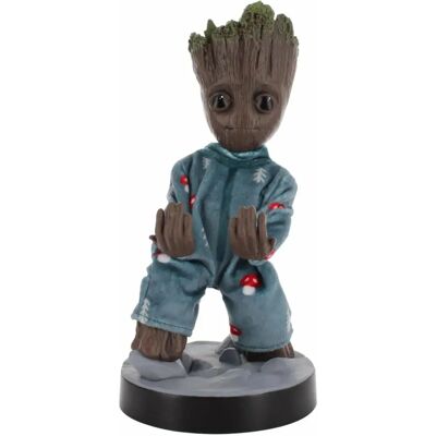 Exquisite Gaming Cable Guys - Suport pentru telefon și controler - Marvel Guardians of the Galaxy - Baby Groot în pijama - Telefon & Exquisite Gaming Cable Guys - Suport pentru telefon și controler - Marvel Guardians of the Galaxy - Baby Groot în pijama - Telefon &