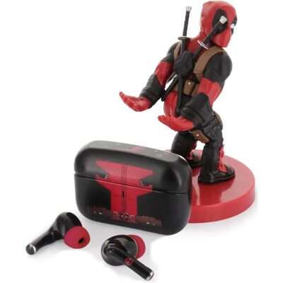 Marvel - Mini Holdems & Căști wireless Deadpool & Suport pentru smartphone - Suport pentru căști și telefon Marvel - Mini Holdems & Căști wireless Deadpool & Suport pentru smartphone - Suport pentru căști și telefon
