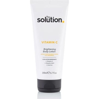 The Solution Lotion Corps Éclaircissante à la Vitamine C - Lotion corporelle - Publicité The Solution Lotion Corps Éclaircissante à la Vitamine C - Lotion corporelle - Publicité