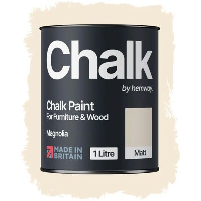 Hemway Magnolia Chalk Paint - Ultra-matte - Water-based - for furniture & walls Hemway Magnolia Chalk Paint - Ultra-matte - Water-based - for furniture & walls