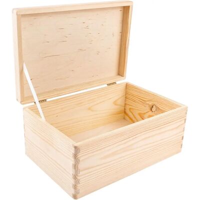 Creative Deco Boîte en Bois avec Couvercle - Boîte à Souvenirs Bébé - Type de Bois Creative Deco Boîte en Bois avec Couvercle - Boîte à Souvenirs Bébé - Type de Bois