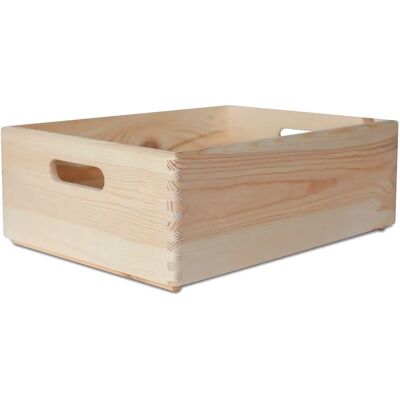 Panier en bois Creative Deco XL - 40x30x13cm - Rangement & Décoration Panier en bois Creative Deco XL - 40x30x13cm - Rangement & Décoration