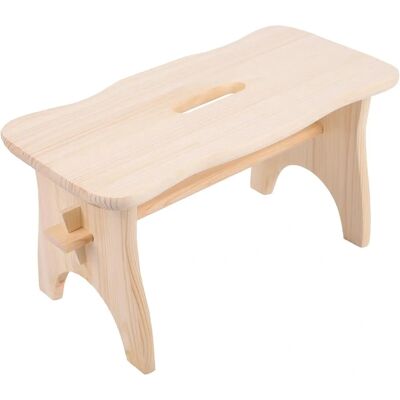 Tabouret en Bois Creative Deco - 38x19x21cm - Support pour enfants et adultes - Publicité Tabouret en Bois Creative Deco - 38x19x21cm - Support pour enfants et adultes - Publicité