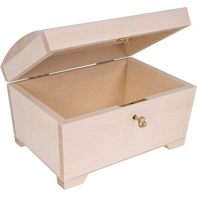 Creative Deco Wooden Jewelry Box with Lock - 20 x 14.5 x 11.7 cm Creative Deco Wooden Jewelry Box with Lock - 20 x 14.5 x 11.7 cm