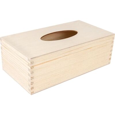Creative Deco Wooden Cosmetic Tissue Box - 25.5x13.5x9 cm Creative Deco Wooden Cosmetic Tissue Box - 25.5x13.5x9 cm