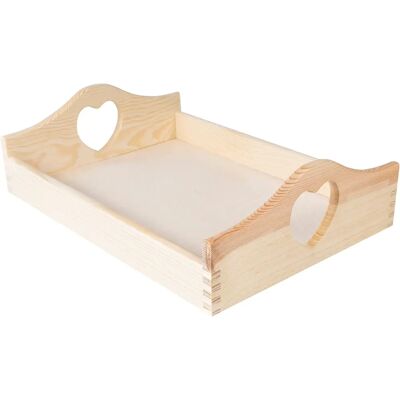 Plateau en Bois Creative Deco - Manches Cœur - 35x25cm - Décoration Cuisine - Publicité Plateau en Bois Creative Deco - Manches Cœur - 35x25cm - Décoration Cuisine - Publicité