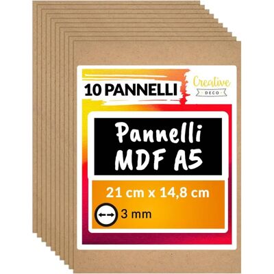 Creative Deco Tábuas MDF A4 - Painéis de Madeira Finos - Para Laser, CNC Creative Deco Tábuas MDF A4 - Painéis de Madeira Finos - Para Laser, CNC