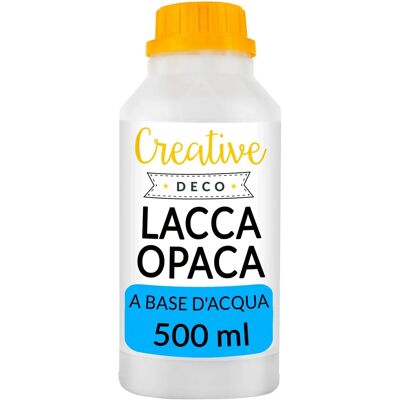Creative Deco Acrylic Matt Varnish - 500 ml - Surface Finish - Water-Based - Clear Coat - Permanent Incolor Creative Deco Acrylic Matt Varnish - 500 ml - Surface Finish - Water-Based - Clear Coat - Permanent Incolor