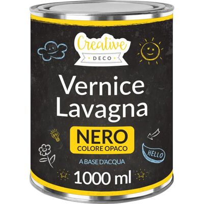 Creative Deco Tinta Preta para Parede - Quadro Negro - 1000ml - 10 m² Creative Deco Tinta Preta para Parede - Quadro Negro - 1000ml - 10 m²