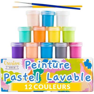Creative Deco Pastel Colors Kids Finger Paints - Paint Set Creative Deco Pastel Colors Kids Finger Paints - Paint Set