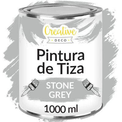 Creative Deco Peinture à la Craie Grise pour Meubles - Peinture pour Mobilier - Style Vintage Creative Deco Peinture à la Craie Grise pour Meubles - Peinture pour Mobilier - Style Vintage