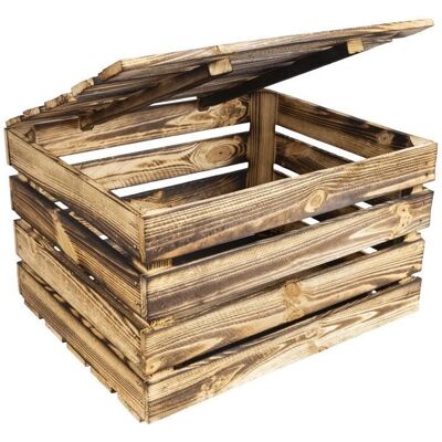 Creative Deco Grande Boîte de Rangement en Bois - Style Vintage - Publicité Creative Deco Grande Boîte de Rangement en Bois - Style Vintage - Publicité