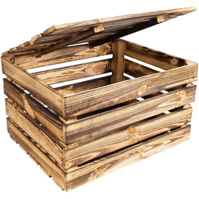 Creative Deco Large Wooden Storage Box - Vintage Style Creative Deco Large Wooden Storage Box - Vintage Style
