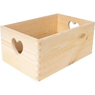 Caixa de Armazenamento de Madeira Creative Deco - 30x20x14cm - Decoração, Artesanato, Presente Caixa de Armazenamento de Madeira Creative Deco - 30x20x14cm - Decoração, Artesanato, Presente