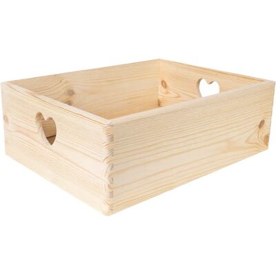 Boîte de rangement en bois jaune créative - Boîte pour bricolage et décoration - Publicité Boîte de rangement en bois jaune créative - Boîte pour bricolage et décoration - Publicité