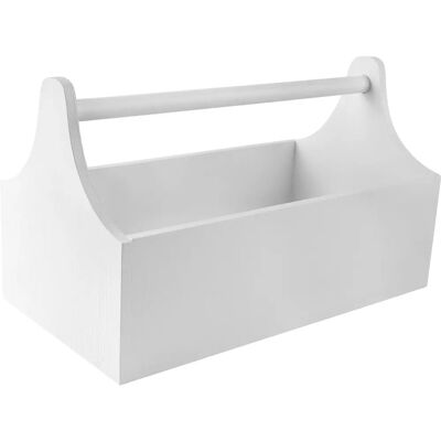 Kreatywna Deco Drewniana Skrzynka na Narzędzia - 34x18x20,5cm Kreatywna Deco Drewniana Skrzynka na Narzędzia - 34x18x20,5cm