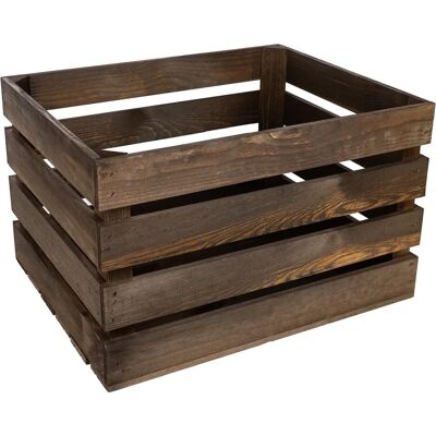 Creative Deco Wooden Storage Box - 50x40x30 cm - Rustic Vintage Creative Deco Wooden Storage Box - 50x40x30 cm - Rustic Vintage