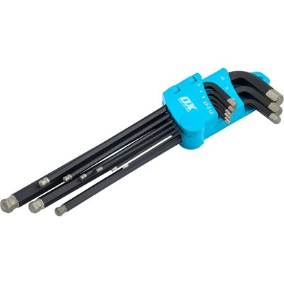 OX Tools OX-P322409 Diamond Tipped Hex Key Set - 9 Piece, Metric OX Tools OX-P322409 Diamond Tipped Hex Key Set - 9 Piece, Metric
